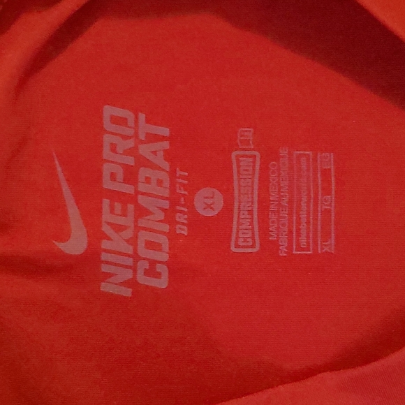 Nike Pro Combat Dri-Fit Compression Short Sleev Shirt Size XL - Picture 11 of 13